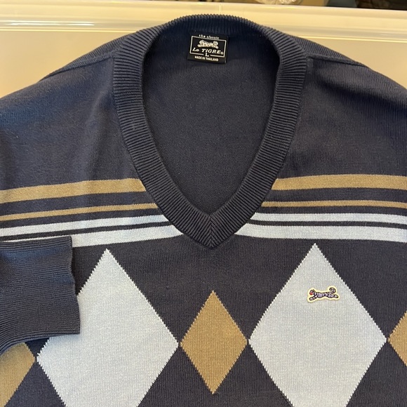 Le Tigre Other - Le Tigre Argyle Golf Sport Retro Urban Cool Cotton Lightweight Stylish LeTigre